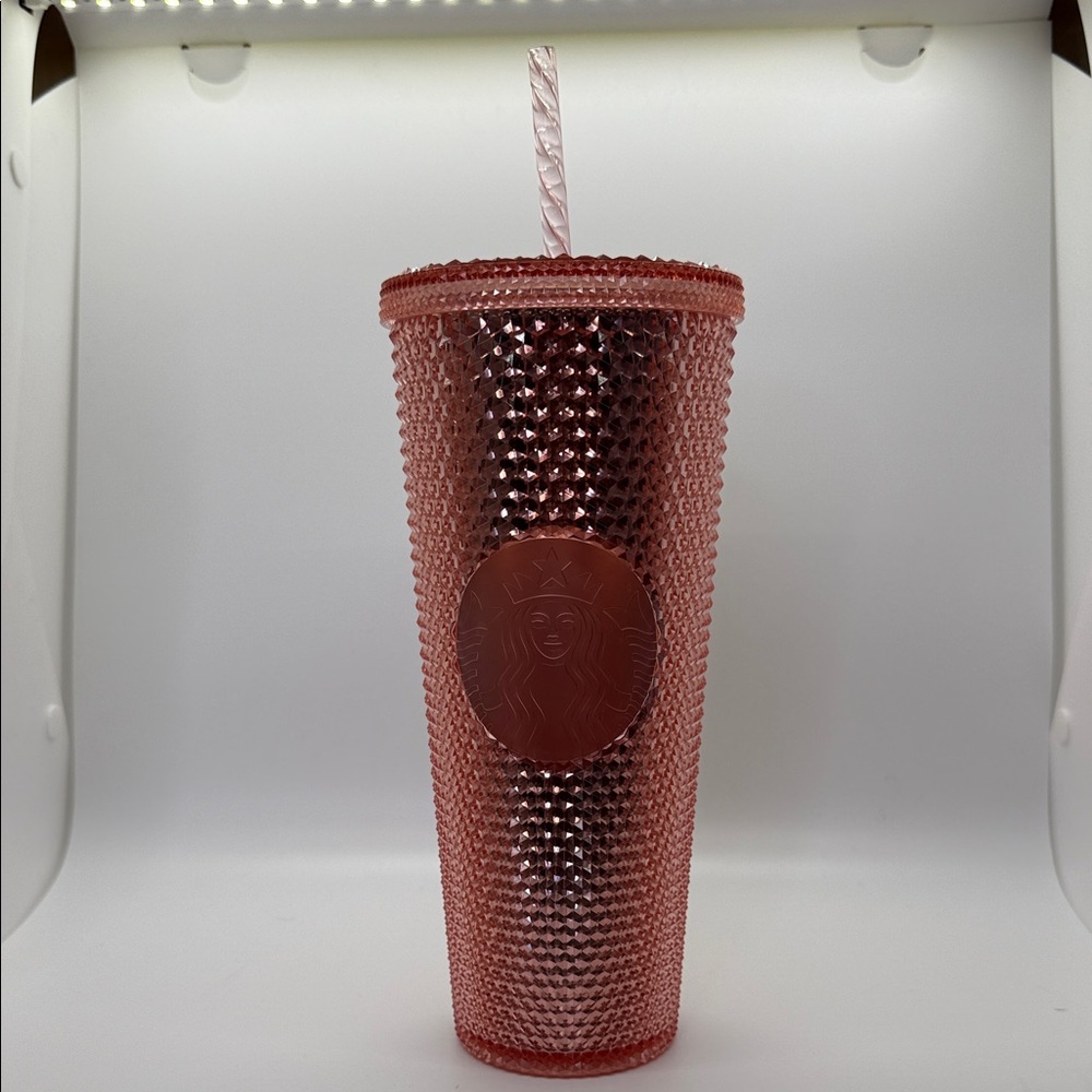 Starbucks Rose Studded Tumbler with Straw
